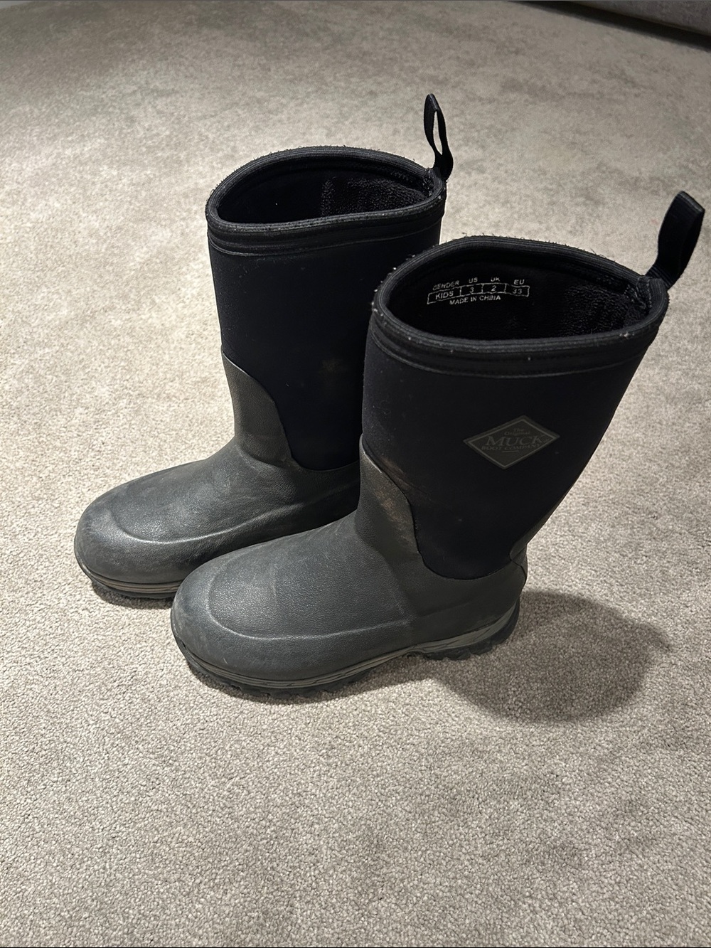 Muck Boot Kids Black Rain & Snow Boots